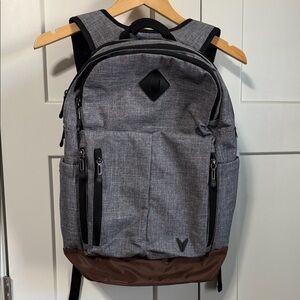 Bondka Stylish Gray and Brown Backpack like new